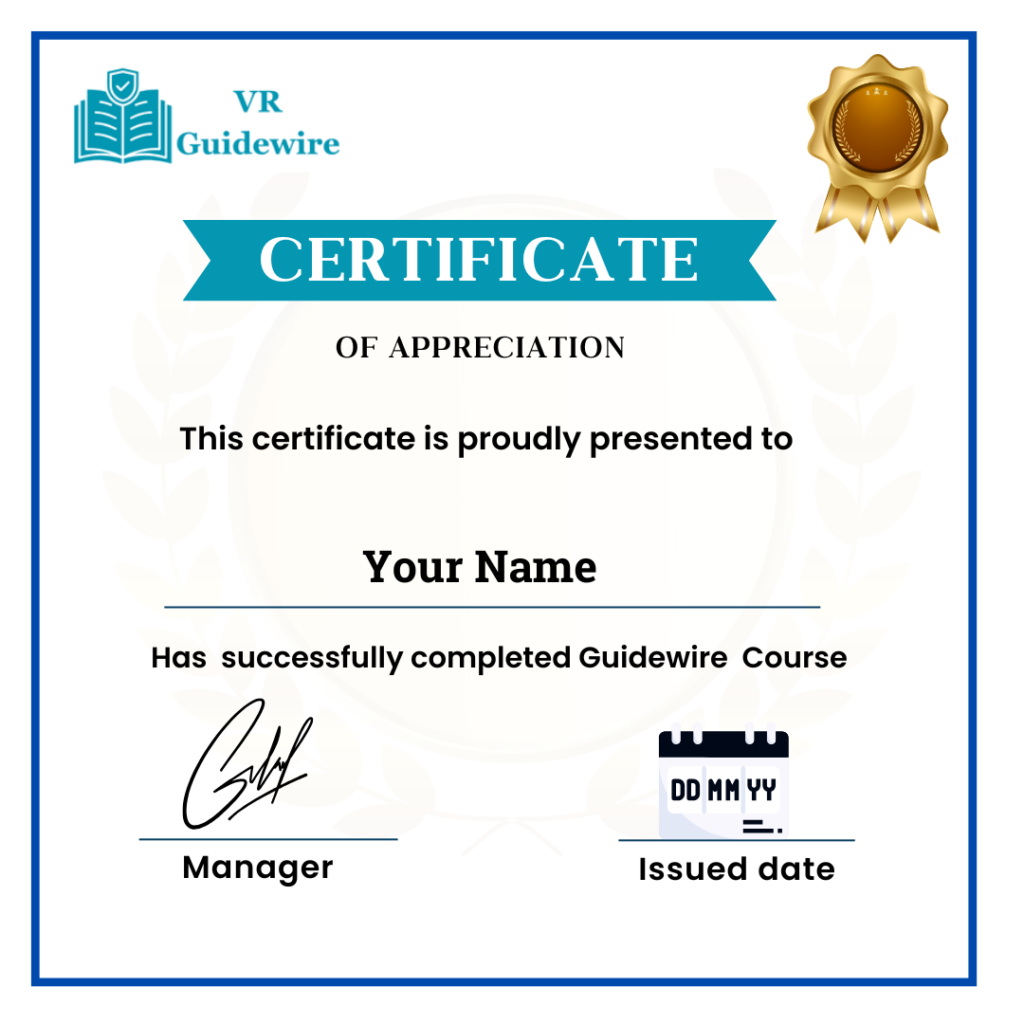 VR Guidewire Training Certification